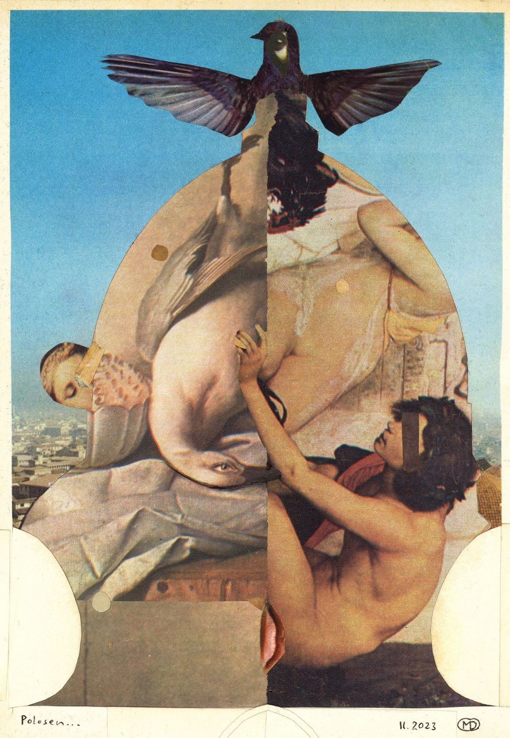 À moitié endormi...